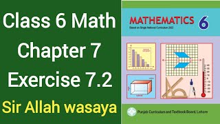 Class 6 Math New Book Chapter 7 Exercise 72  Class 6 Math New Book Unit 7 Exercise 72 [upl. by Harneen116]