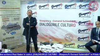 DIALOGURILE CULTURO – Paul Gabor „Dreptul la confuzie  Patriamumă vs statulciumă” [upl. by Valora]