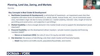 Land Use Academy Land Use and Real Property Markets [upl. by Nabetse]