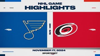 NHL Highlights  Blues vs Hurricanes [upl. by Ladnor]