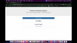 Python flask  Student Information Management system  project demo [upl. by Rehtaef44]