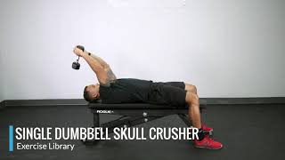 Single Dumbbell Skull Crusher  OPEX Exercise Library [upl. by Lekkim]