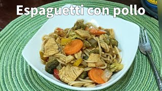 Espaguetti con pollo [upl. by Briscoe]