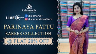 Parineya Pattu Sarees  Flat 20 Off  WhatsApp Number 9852 9852 99  Kalamandir Sarees LIVE [upl. by Sirtaeb799]