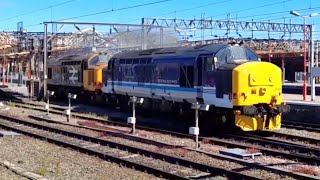 37425 amp 37402 Depart Crewe For Derby 9621 [upl. by Ecam]