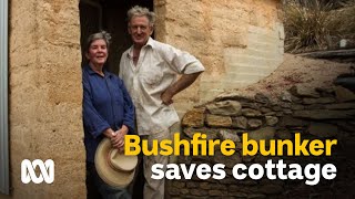 Bushfire bunker helps Kiah couple save their 130yearold timber cottage  ABC Australia [upl. by Ytinirt]