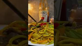 Stir Fried noodle with beef recipe beef friednoodle noodles cooking [upl. by Odama413]