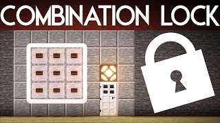 Configurable Combination Lock SCHEMATIC Minecraft JAVA 118x  121 [upl. by Gowrie609]