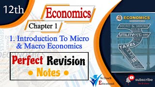 Class 12   Economics  Chapter 1  Perfect Revision Notes   Board Exam Preparation [upl. by Vedetta]