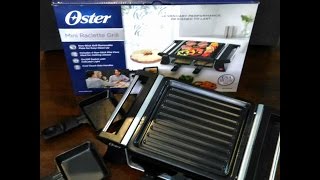 Oster Mini Raclette Grill Unboxing and Review [upl. by Ahras]