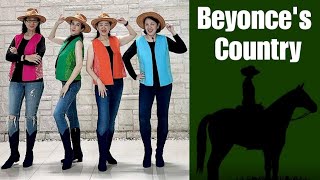 Beyonces Country Line Dance demo amp count [upl. by Geraud5]