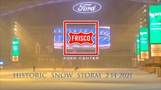 HISTORIC Winter Snow Storm in Frisco Texas 2142021 [upl. by Annabela580]