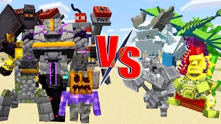 1 VS 1  Mowzies Mobs VS Golemania in Minecraft [upl. by Eimac]