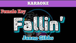 Fallin by Janno Gibbs Karaoke  Female Key [upl. by Mays]