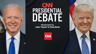 CNN Presidential Debate President Joe Biden and former President Donald Trump [upl. by Siekram]