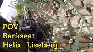 Helix launched roller coaster mounted backseat POV onride video at Liseberg Amusement Park in Sweden [upl. by Kirenoj411]