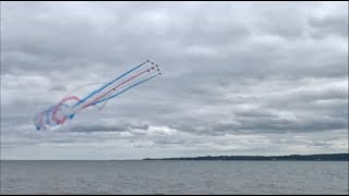 Red Arrows Aerial Display  Jordanstown Loughshore Park 2024 [upl. by Piers120]