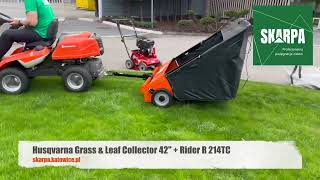 Husqvarna Grass amp Leaf Collector 42quot  Rider R 214TC [upl. by Creigh737]