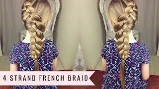 4 Strand French Braid by SweetHearts Hair [upl. by Maddalena]