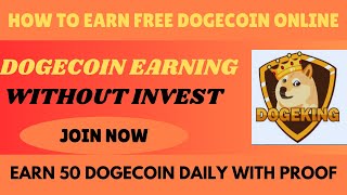 How To Earn Free Dogecoin Online Without Investment  Get Free Dogecoin  Earn Free Dogecoin Without [upl. by Aerdnahs]