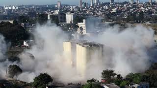 Implosão do Silo da CESA  Passo Fundo RS [upl. by Chaffin]