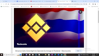 Crypto market update🚨 Binance Thailand will go live 💥 [upl. by Guthry40]