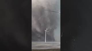 What Happens When a Tornado 🌪️ Meets a Wind Turbine [upl. by Acceber]