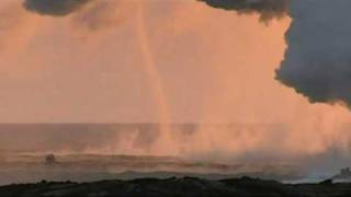 Water Spout at Kilauea Lava Flow [upl. by Jori]