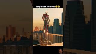 Tony Stark conversation with Peter Parker after vulture attack  marvel ironman ytshorts shorts [upl. by Ahtiek]