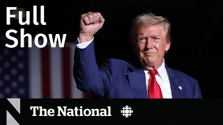 CBC News The National  Apparent Trump assassination attempt [upl. by Dammahum984]