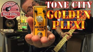 Golden Plexi by Tone City Audio Guitar pedal review test sound demos [upl. by Ifill]