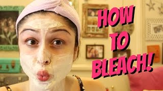 How To Bleach Unwanted Facial Hair [upl. by Aniv]