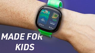 The BEST smartwatch for your KIDS Fitbit Ace LTE REVIEW [upl. by Nannarb]