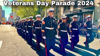 LIVE  New York City 105th Annual Veterans Day Parade 2024 [upl. by Bushey]