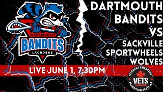 Live Stream  Dartmouth Bandits Vs Sackville Sportwheels Wolves  June 1 2023 730pm [upl. by Rodie519]