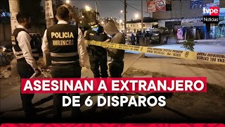 SJM extranjero fue asesinado de 6 disparos [upl. by Terrab]