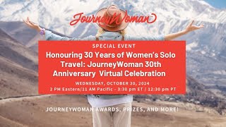 JourneyWoman 30th Anniversary Virtual Celebration October 30 2024 [upl. by Blayne]