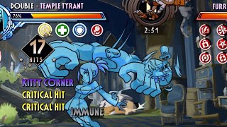 Temple Tyrant vs Kitty Corner  Skullgirls Mobile [upl. by Germana]