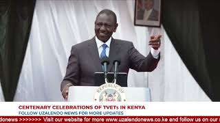 President Rutos FULL SPEECH at the Centenary Celebrations of TVET in Kenya Nyeri Polytechnic [upl. by Kenaz]