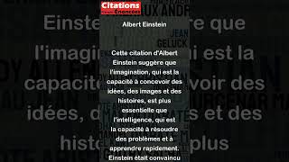 Limagination est bien plus importante que lintelligence  Albert Einstein [upl. by Sweeney365]