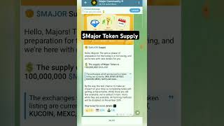 Major listing New update  Major token Supply Major Farming End date shorts [upl. by Lenno398]