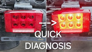 InternationalNavistar LT Tractor Tail Light Quick Diagnosis [upl. by Azriel]