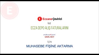 Alliance Healthcare Hedef Ecza Deposundaki faturaları Eczane Çevirici ile GmsNet programına aktar [upl. by Lowell]