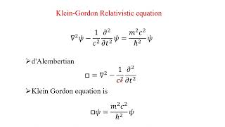 QMT 1302 Tamil Klein Gordon relativistic equation and it significance [upl. by Grassi]