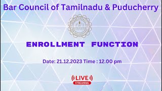 Enrollment Function 21122023 Live Streaming  1200 PM [upl. by Hakeber49]