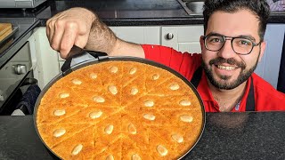 Coconut Basbousa  بسبوسة جوز الهند طريقة سهلة  شيف شاهين [upl. by Peednama]