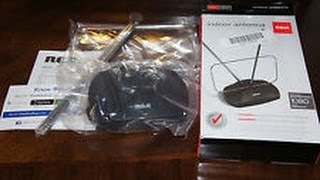 RCA Basic Indoor Antenna ANT111F Unboxing Setup and Review [upl. by Luane]