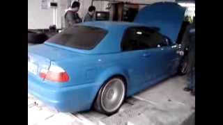 BMW E46 M3  dyno with AcSchnitzer Exhaust [upl. by Ekul]