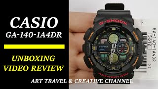 Casio GShock GA1401A4DR AnalogDigital Black sin Band Watch for Youth  Casio GShock [upl. by Ahsinik]