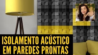 COMO TER ISOLAMENTO ACÚSTICO NAS PAREDES DA CASA [upl. by Alra]